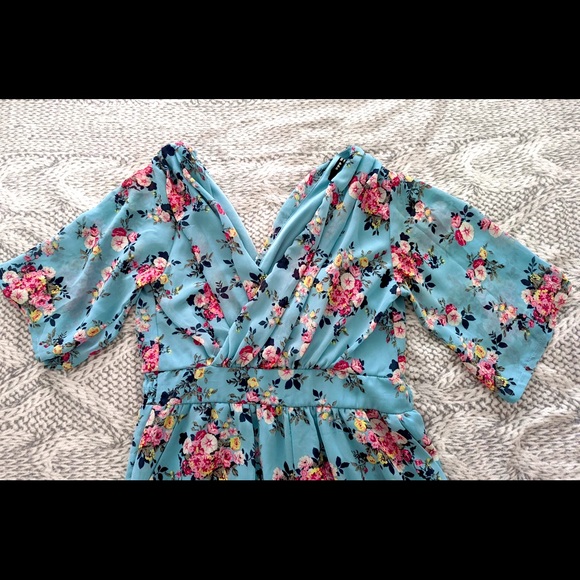 Topshop Floral Romper - M - Picture 3 of 4